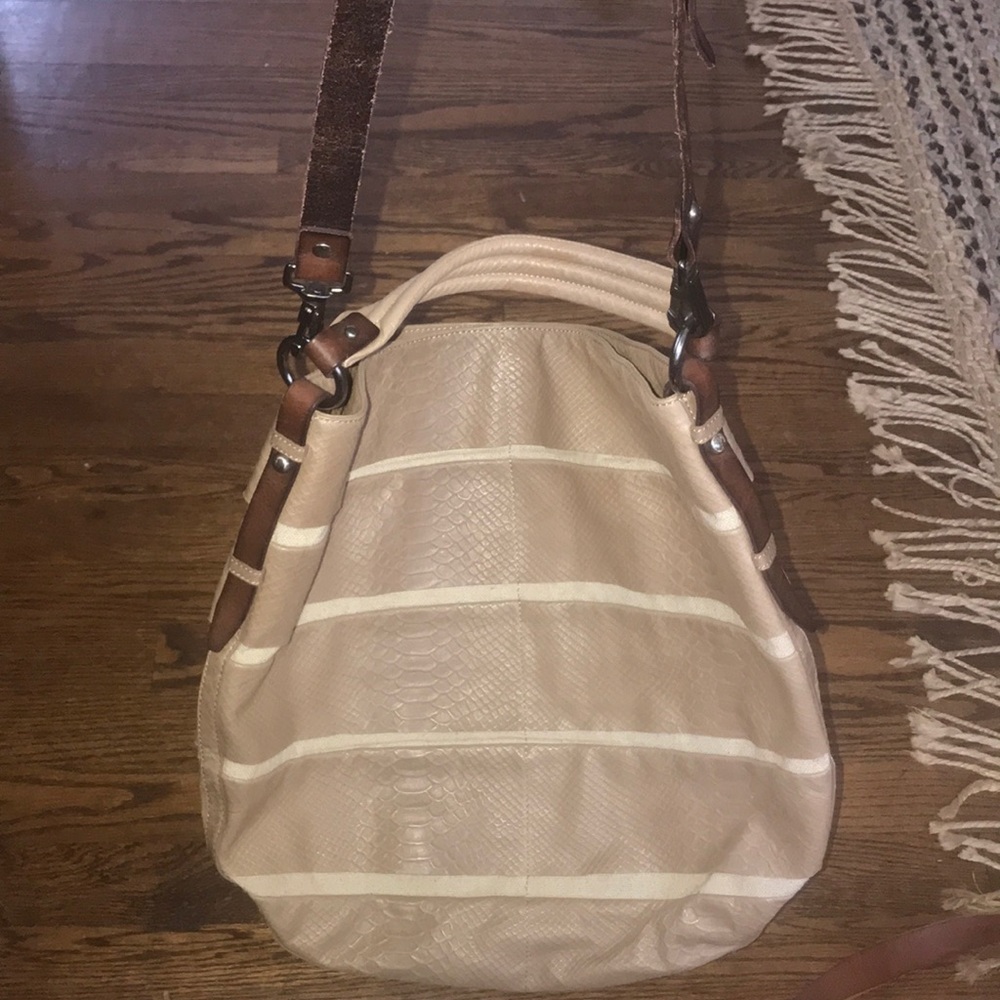 Gorgeous Never Used Embossed Python Leather Bag - image 2